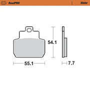 Moto-Master Roadpro Sinter Roller Bremsbeläge - Hinten
