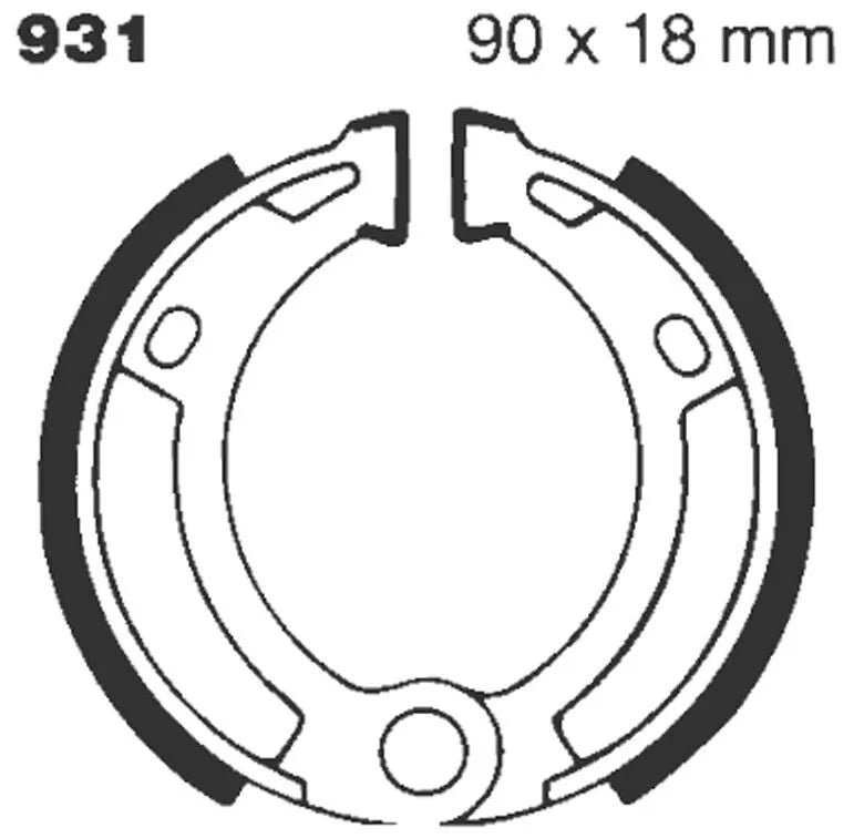 Ebc Standard Bremsbacken - Organische Basis - Vorne & Hinten