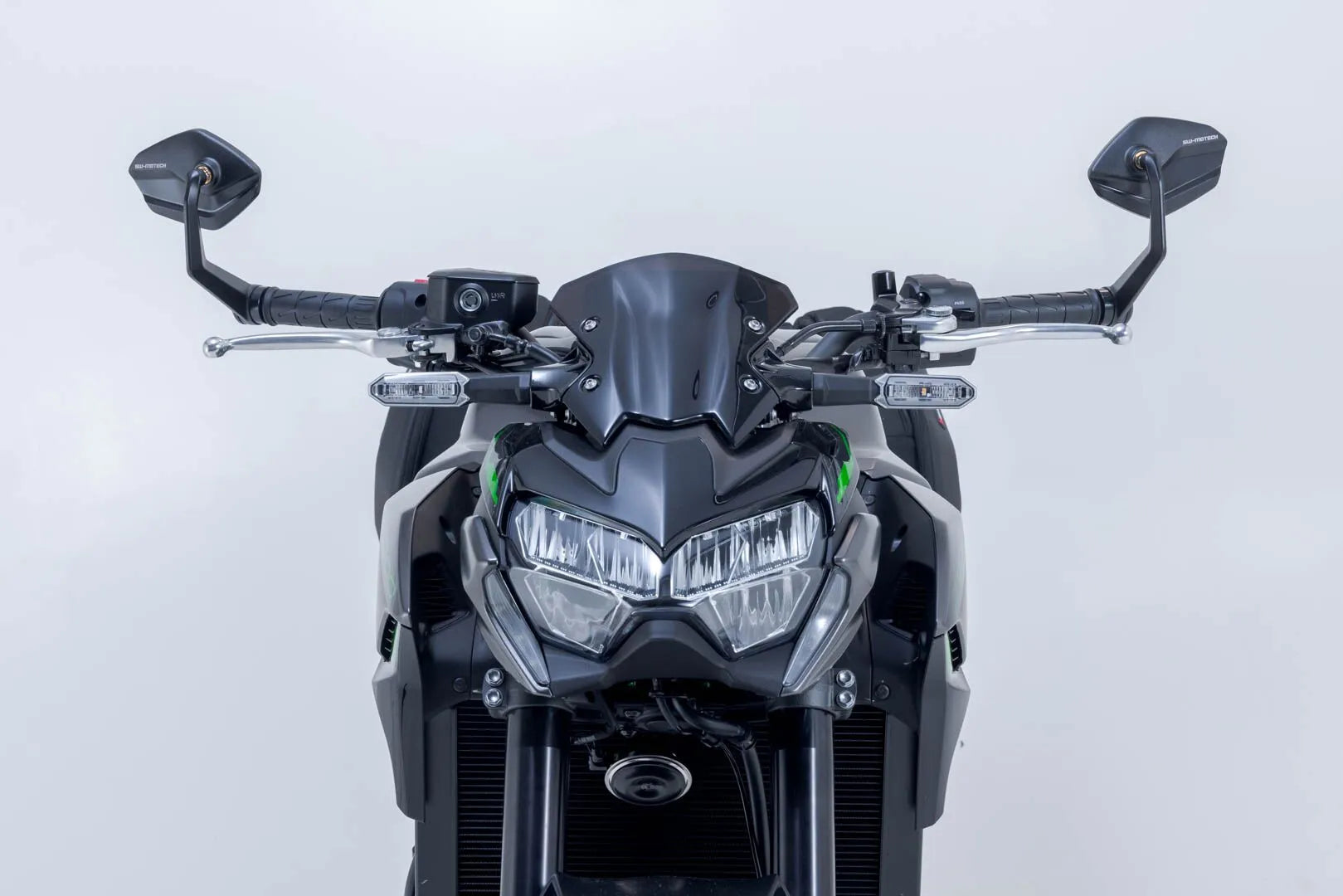 Sw-motech Bar End Mirrors - Black Aluminum