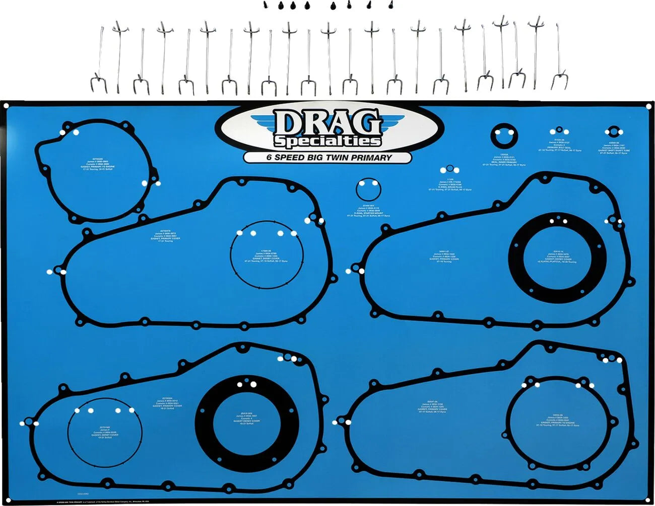 Drag Specialties Gasket/Seal O-Ring Display Board for 6-Speed