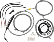 La Choppers Complete Handlebar Cable/Brake Line Kit for Ape