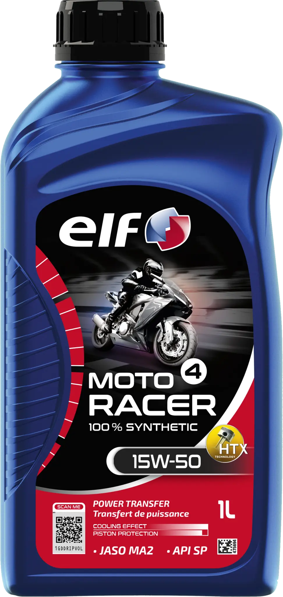 ELF Moto 4 Racer 15W-50 Synthetic Engine Oil 1L