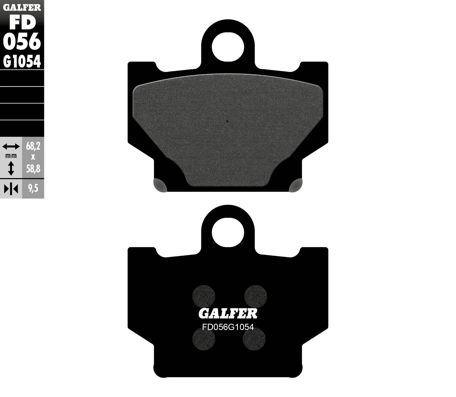 Galfer Semi-metallic Brake Pads - Versatile Performance