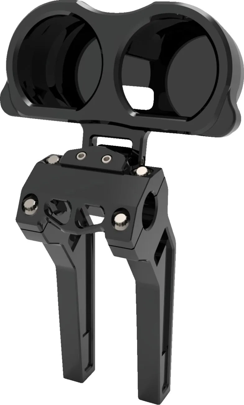 La Choppers Dual Gauge Mount For Performance Risers