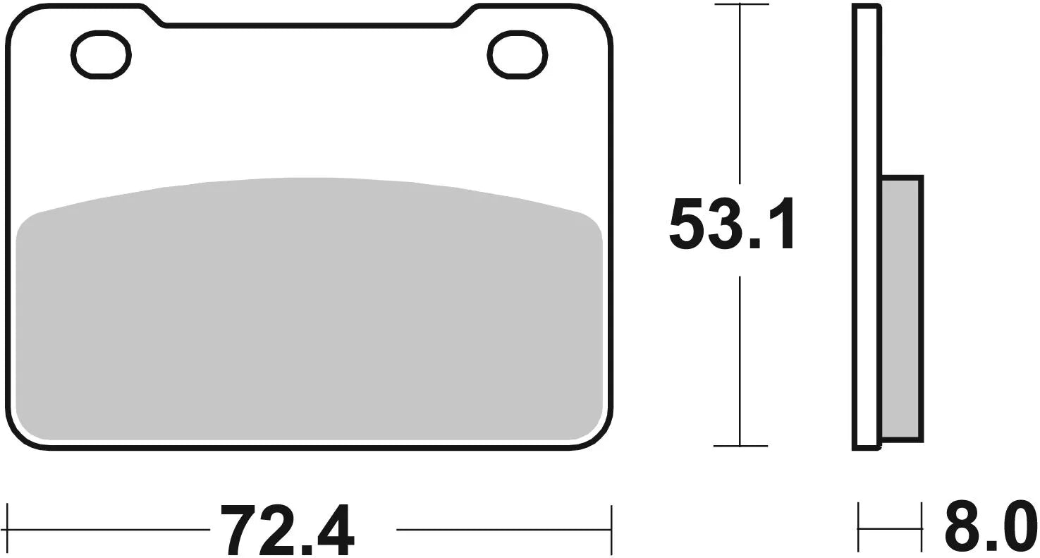Sbs Ms Scooter Maxi Sintered Bremsbeläge - Vorne