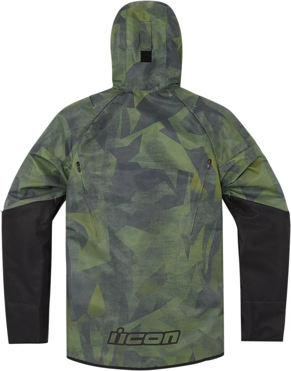 Icon Airform Battlescar Jacket - Black/Camo Green