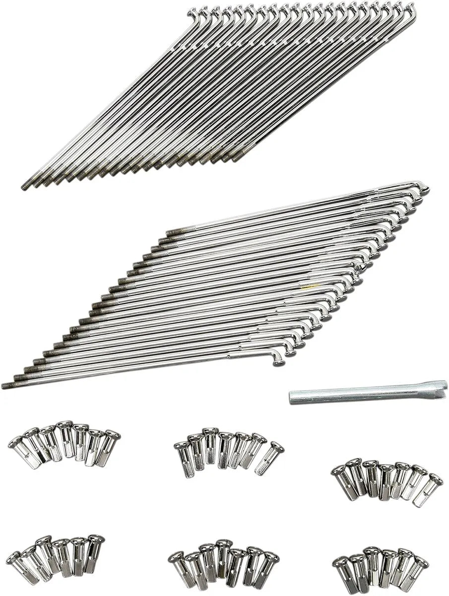 Drag Specialties Chrome Spoke Set for 21" Front Wide Glide