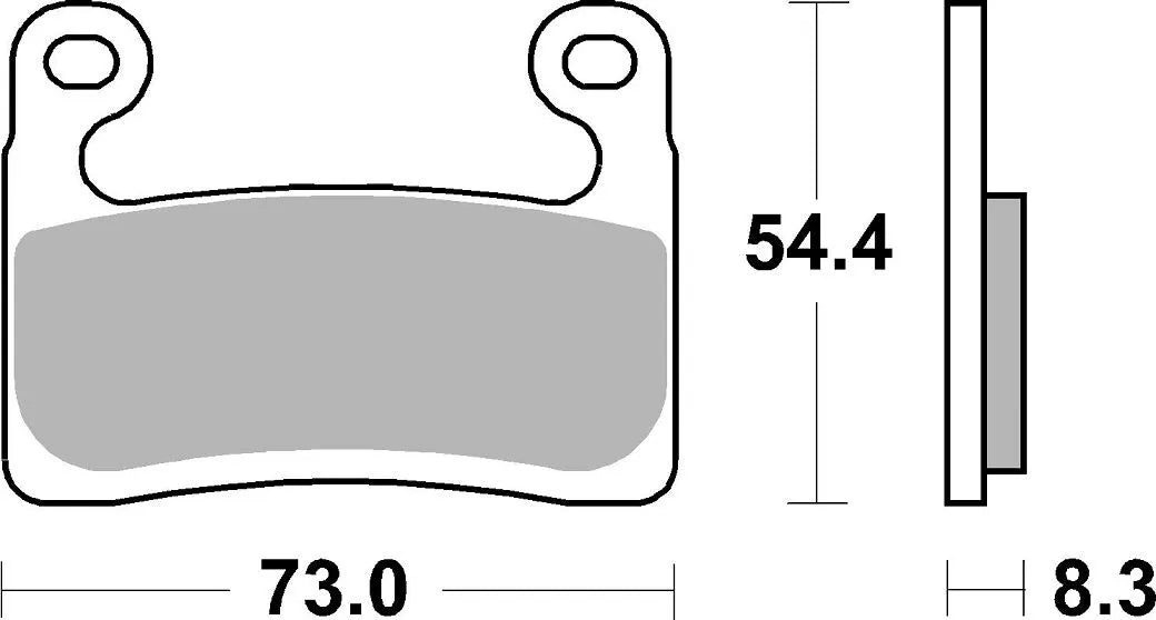 SBS DS Racing Dual Sintered Bremsbeläge - Vorne