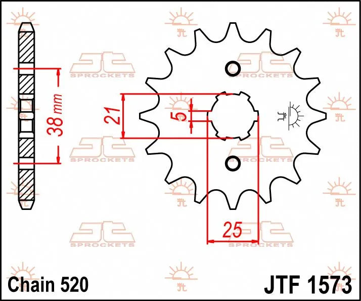 Jt Sprockets Front Sprocket 520 - 13t