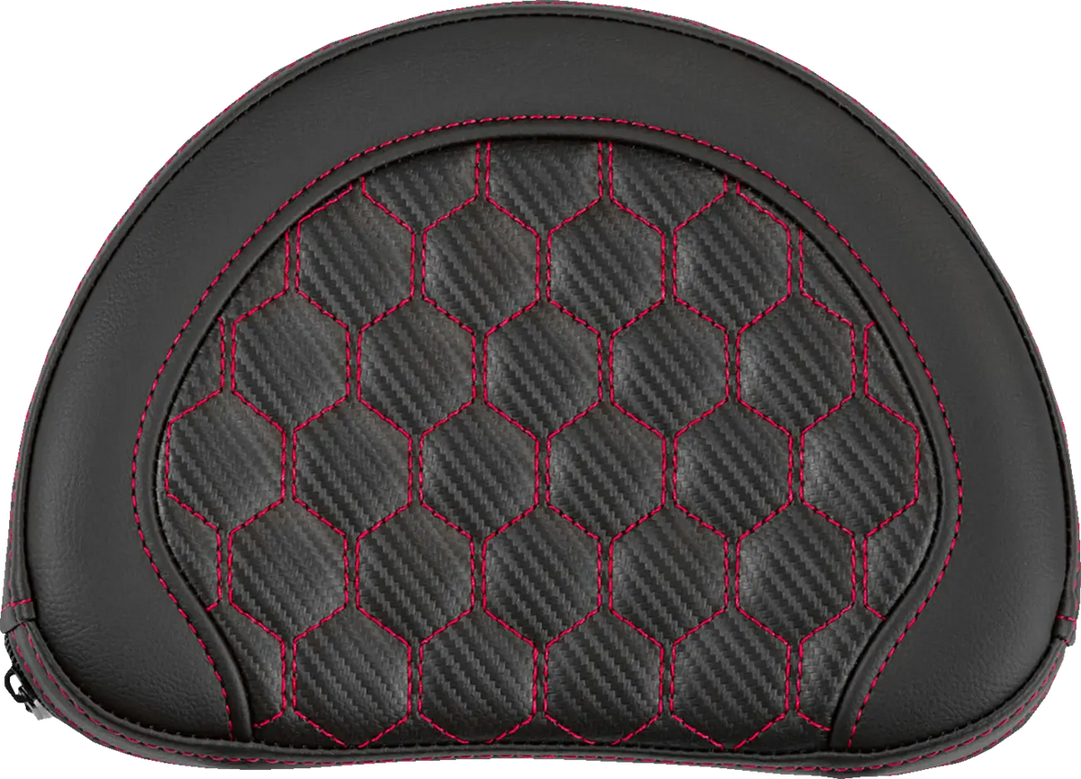 Saddlemen Contoured Sissy Bar Pad Red Stitch