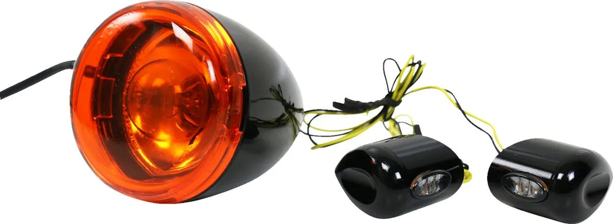 Kodlin Elypse Front LED Turn Signals - Smoke Lens - E-Marked - K68459