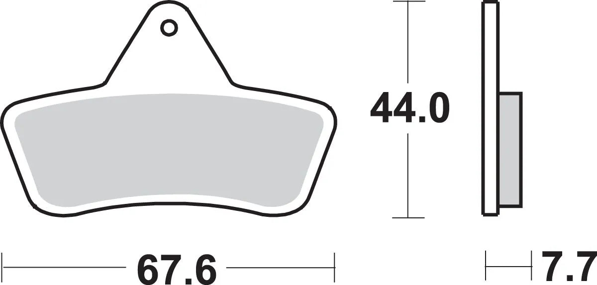 SBS ATS All-Terrain Sinter Bremsbeläge - Hinten