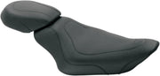 Mustang Tripper Solo Seat - Synthetic Leather - For Harley Davidson