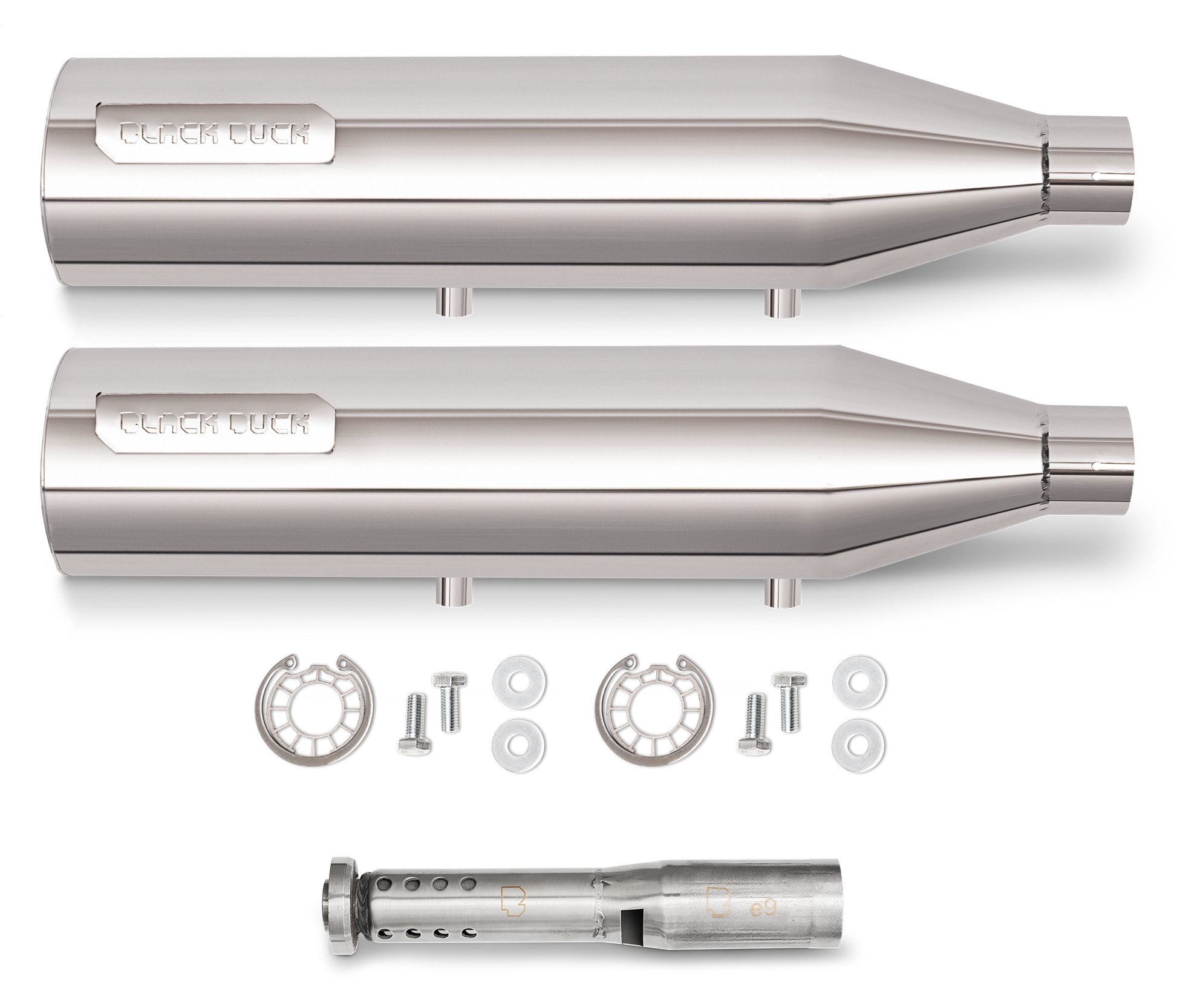 Black Duck Slip-Ons for Sportster – Exhaust