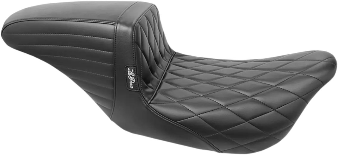 Le Pera Kickflip Seat - Black Diamond - For Harley Davidson