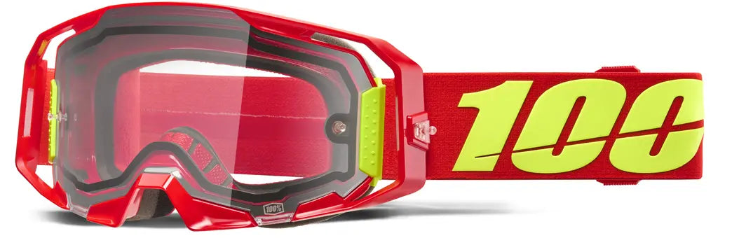 100% ARmatic Enduro Dual Pane Goggle Red Clear