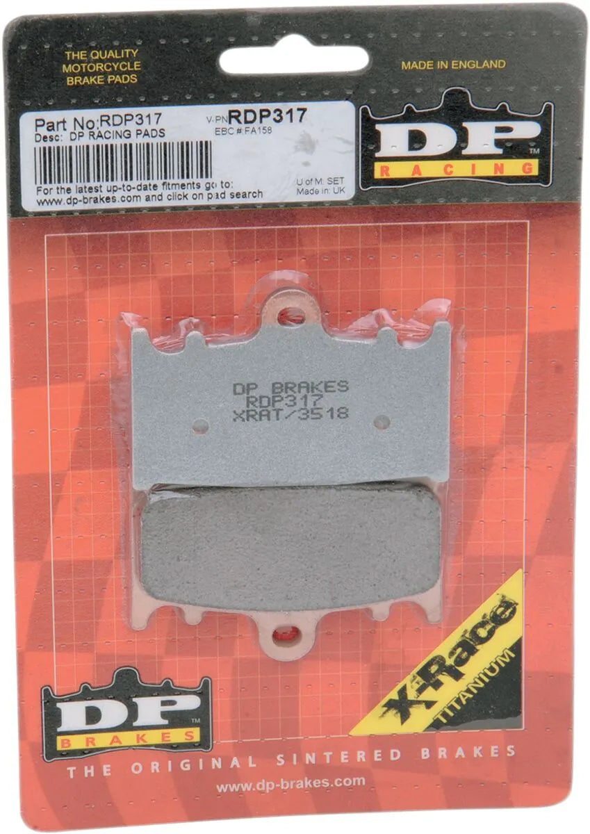 DP Brakes RDP317 Rennbremsbeläge für Hochleistungsbremsung - Vorne