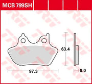Trw Sh Serie Sintermetall Hinterrad Bremsbeläge - Hinten
