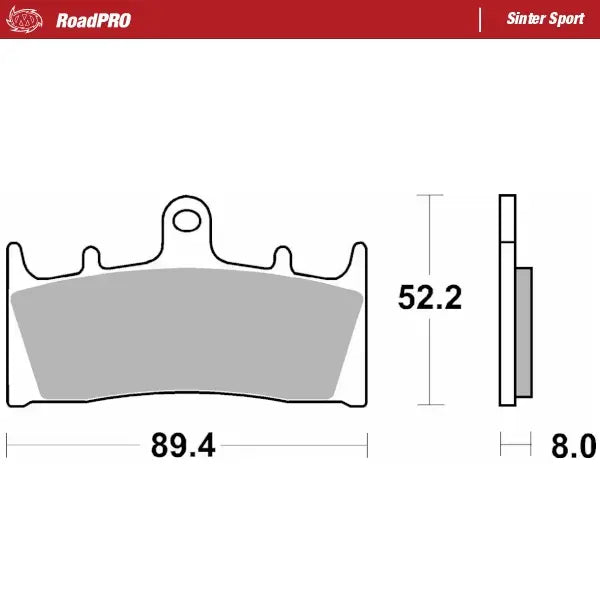 Moto-Master RoadPro Sinter Sport Front Brake Pads