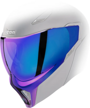 ICON Threshold Helmet Shield - Boatdrink Blue Mirror