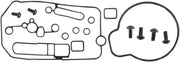 Moose Offroad Hard-Parts Carburetor Mid Body Gasket Kit