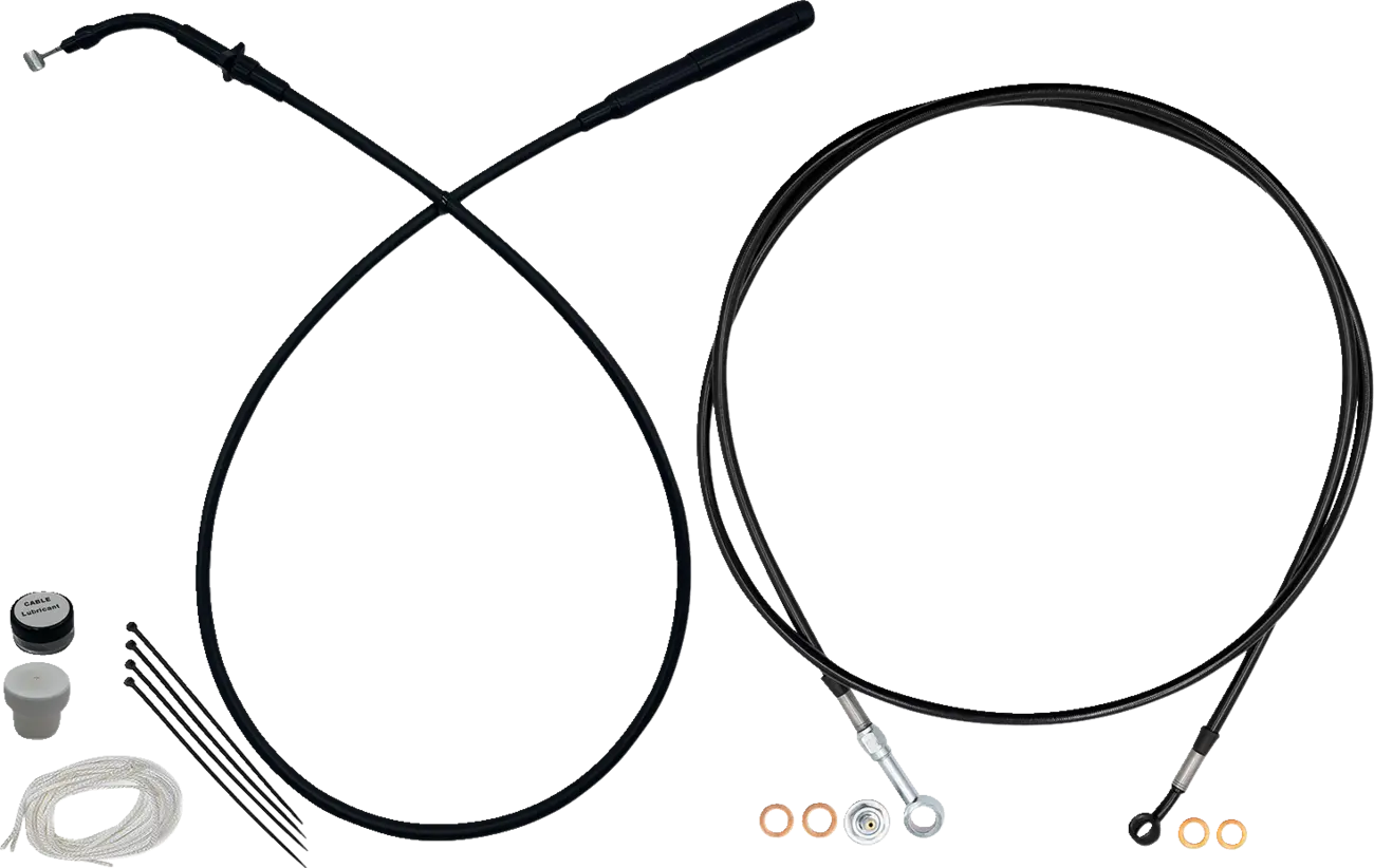Fat Baggers Inc. EZ Install Cable Kit for 14" Ape Hangers