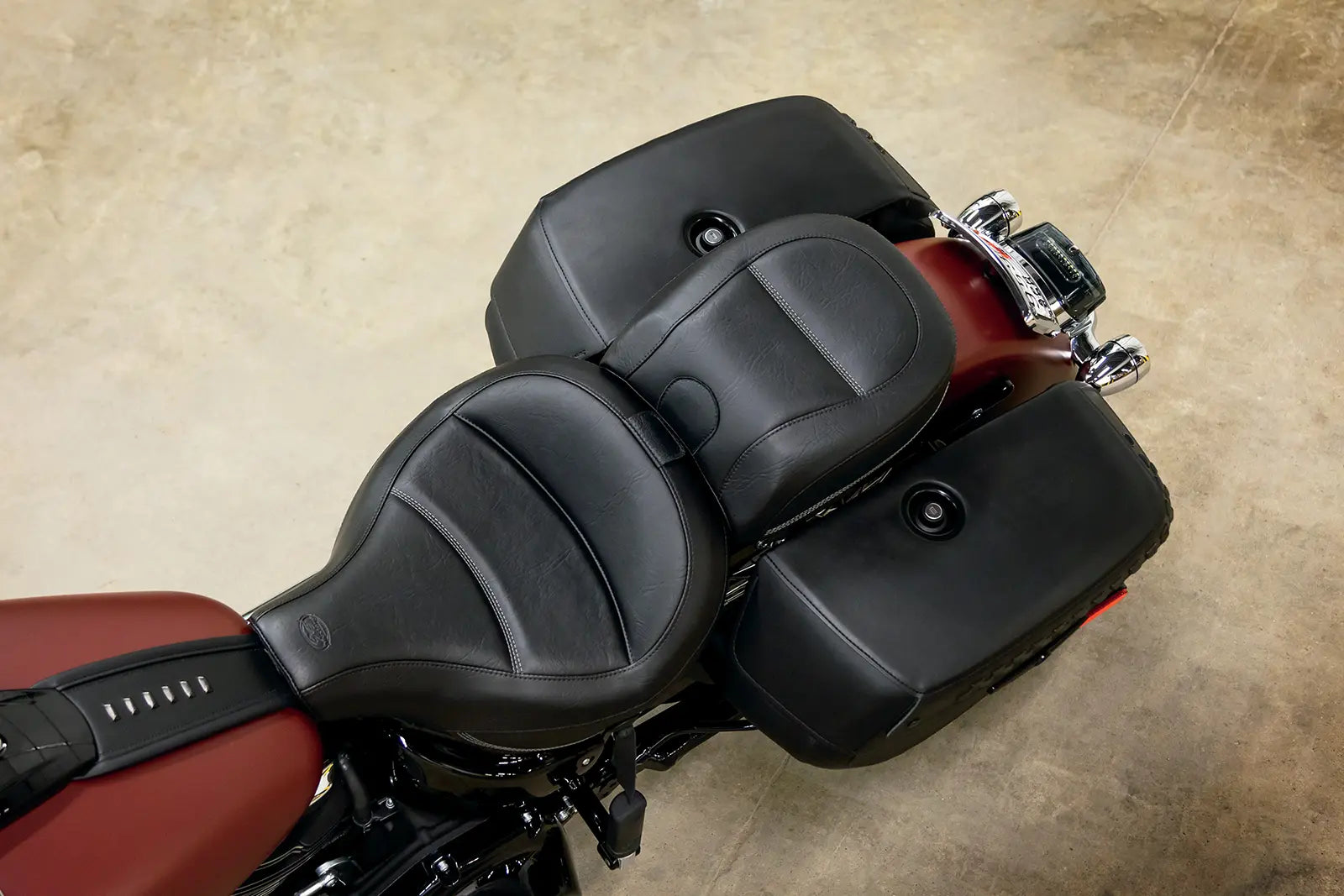 Mustang Max Profile Touring Seat - For Harley Davidson