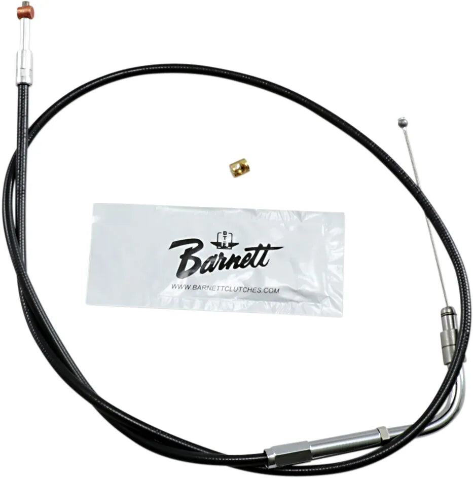 Barnett Black Vinyl Throttle Idle Cable for V-Rod 02-17
