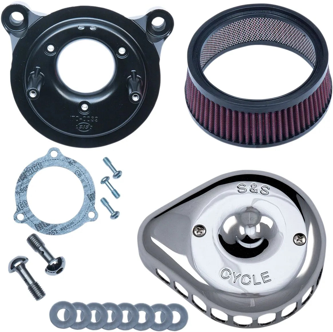 S&s Cycle Mini Teardrop Stealth Air Cleaner Kit