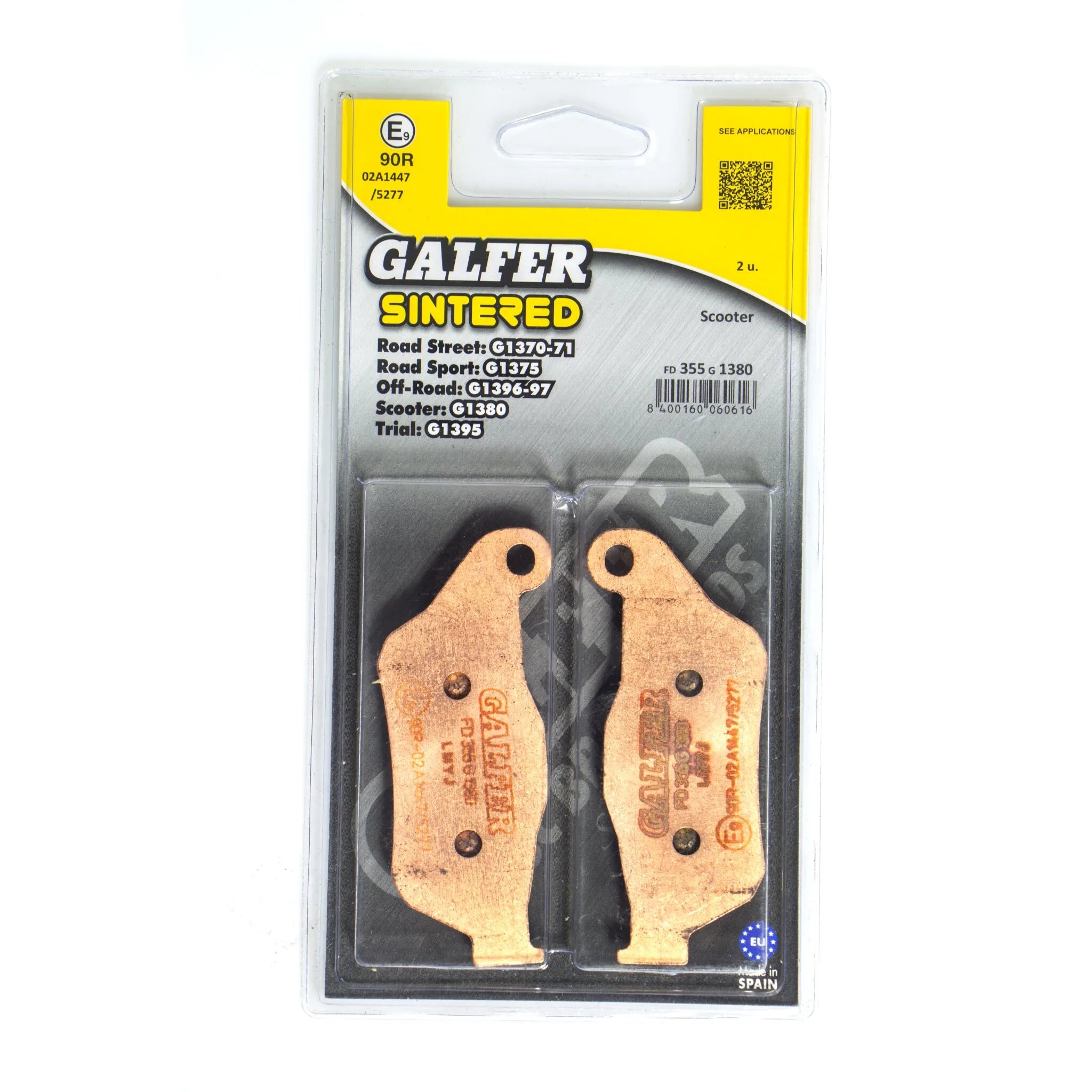 Galfer Hh Sintered Brake Pads For Motorcycle - Front