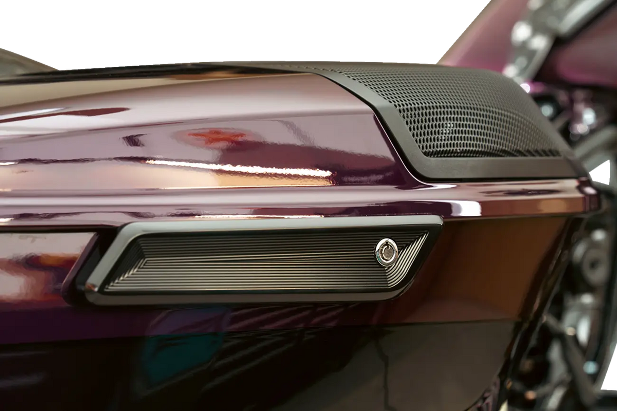 Kodlin USA Vektor Saddlebag Latch Covers Gloss Black