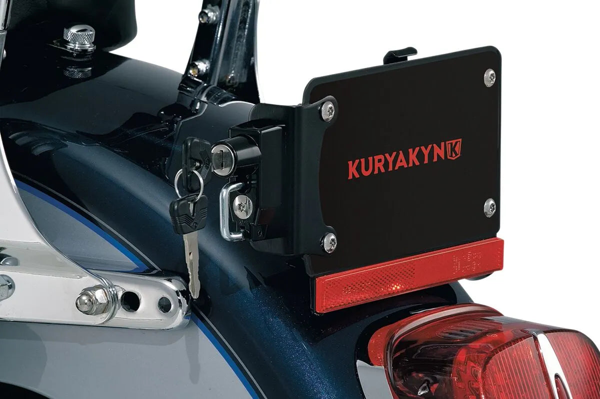 Kuryakyn License Plate Mount With Helmet Lock