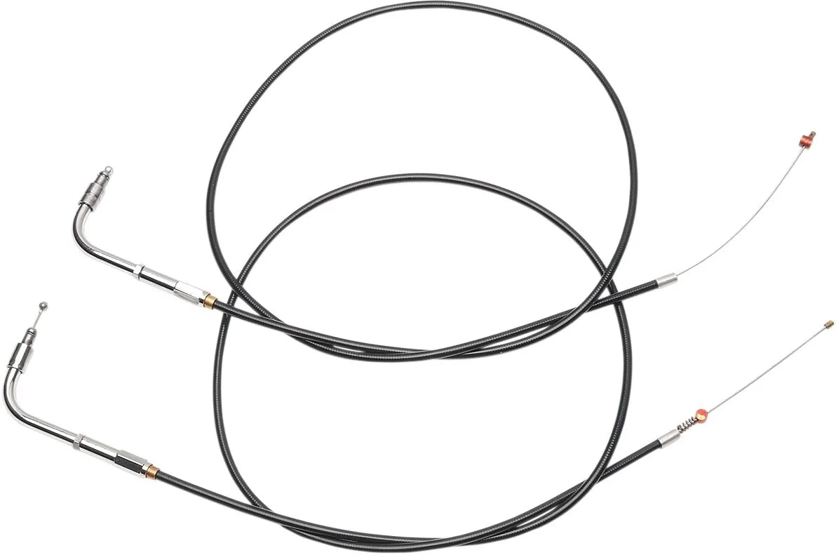 Barnett Black Vinyl Throttle Idle Cable Buell S1 S3 96-98