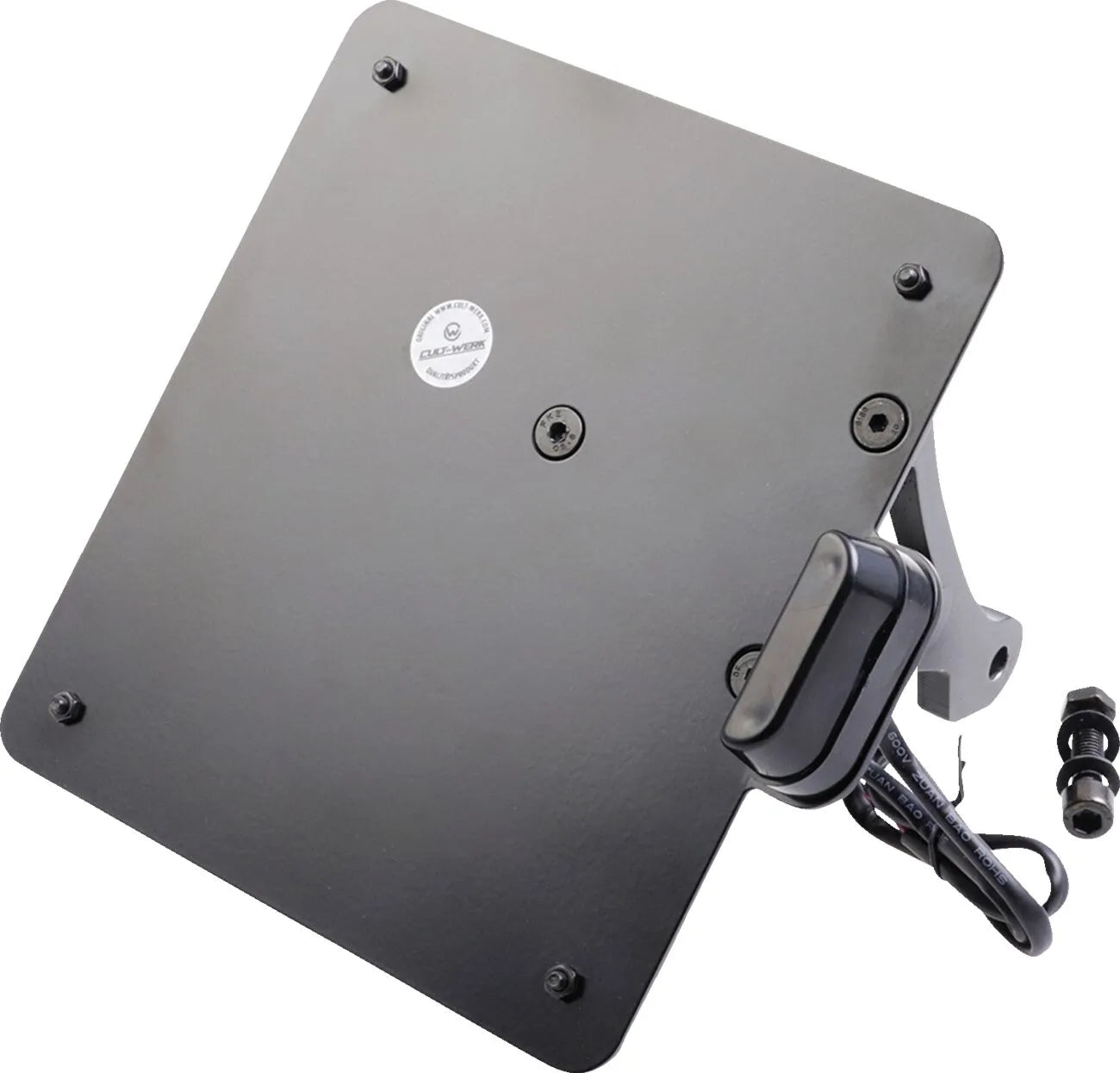 Cult Werk License Plate Holder With Led Lighting