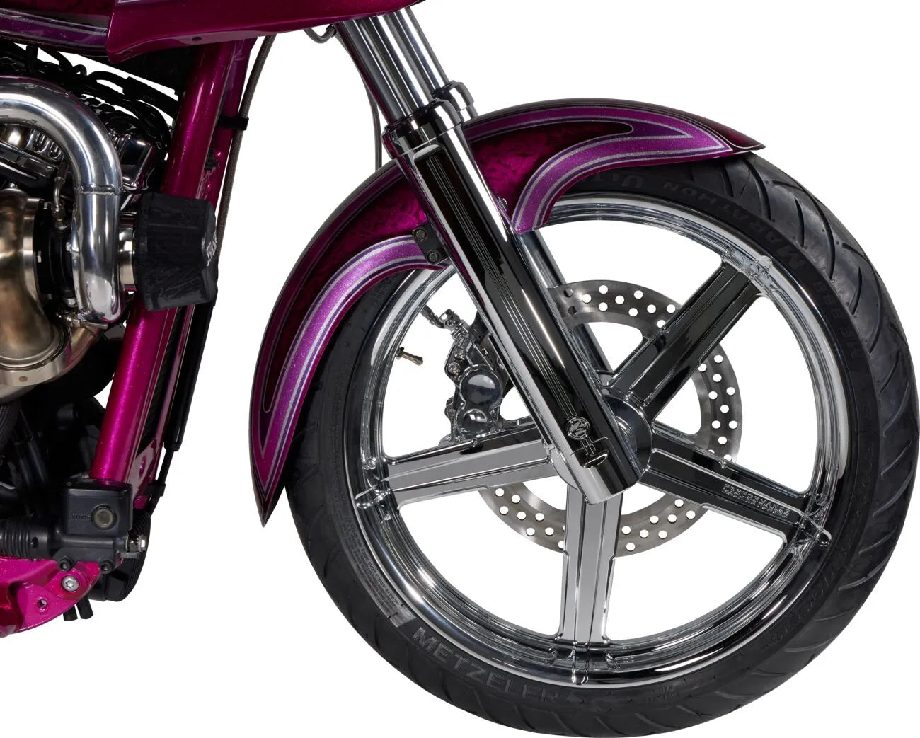Performance Machine Chrome Lower Fork Legs For 49mm Forks
