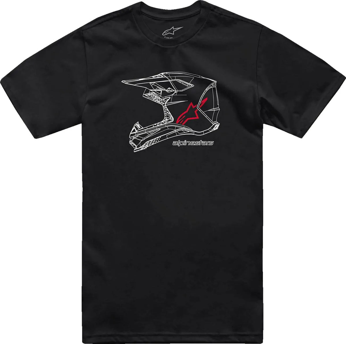 Alpinestars CSF MX Helmet Art T-Shirt Black