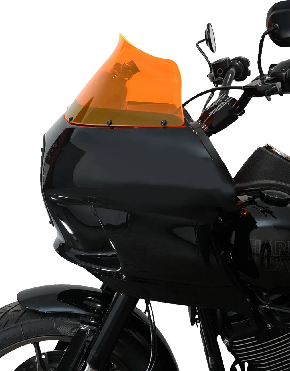 Klock Werks Kolor Flare Windshield - 9" - Orange Ice - KWW-02-0608