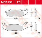 Trw All Round Sintered Metal Brake Pads - Front
