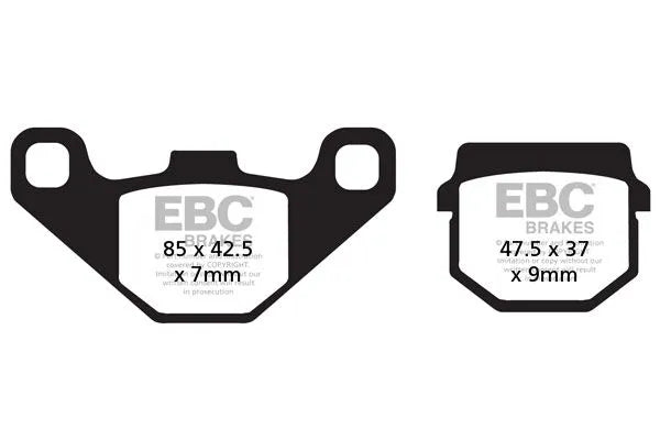 Ebc Sfa-hh Serie Sinter Bremsbeläge Für Roller - Vorne & Hinten