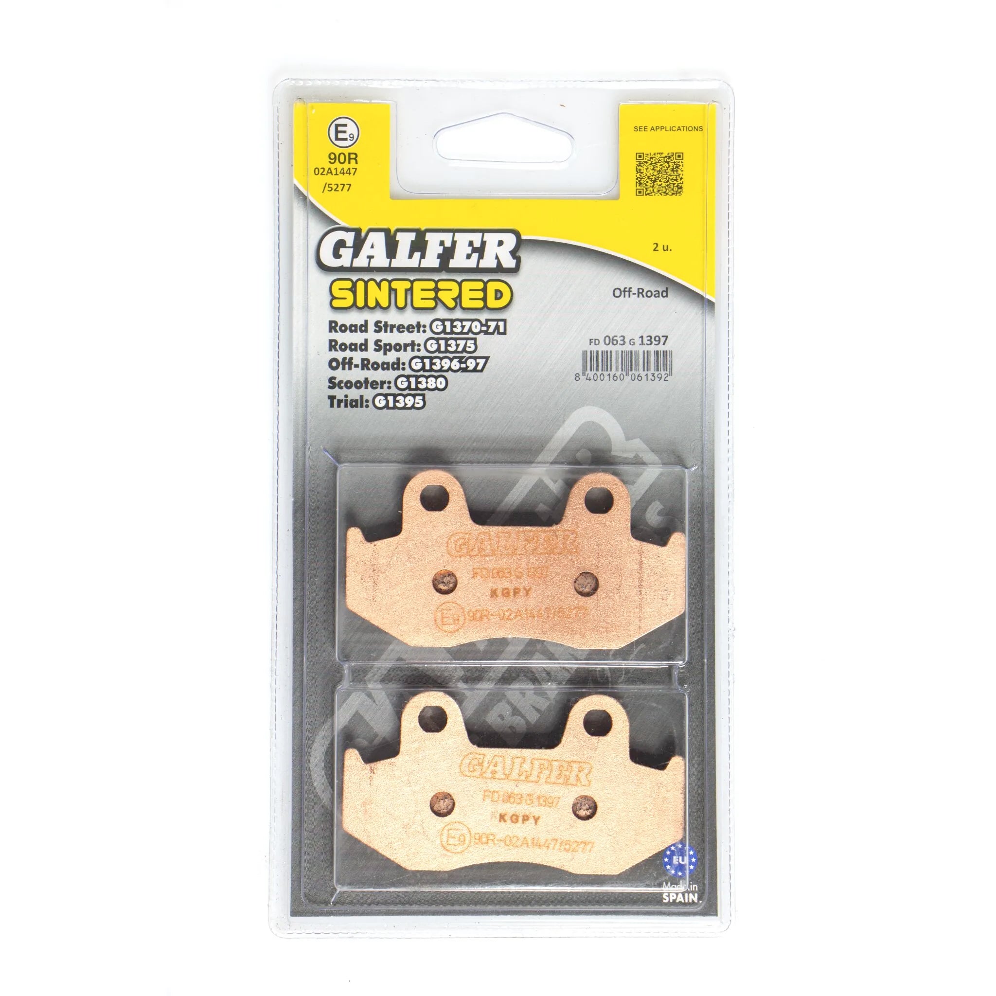 Galfer Hh Sintered Brake Pads Set - Front & Rear