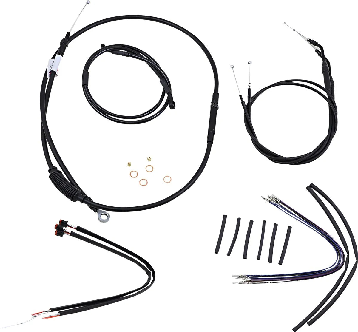 Burly Brand Jail Bar Cable Kit 14" for Harley Davidson Sportster
