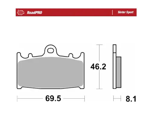 Moto-Master RoadPro Sinter Sport Front Brake Pads