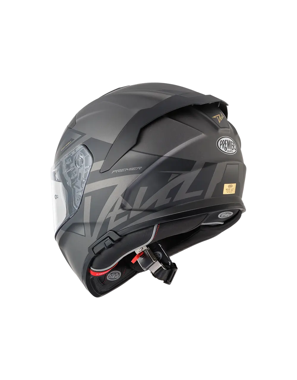 Premier Helmets Devil Mn Full Face Helmet - Matte Gray/black