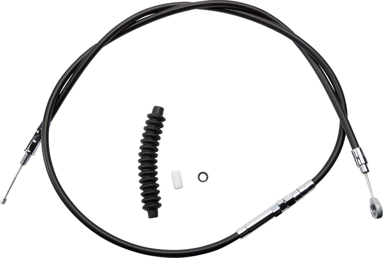 Drag Specialties Hocheffizientes Kupplungsseil aus schwarzem Vinyl