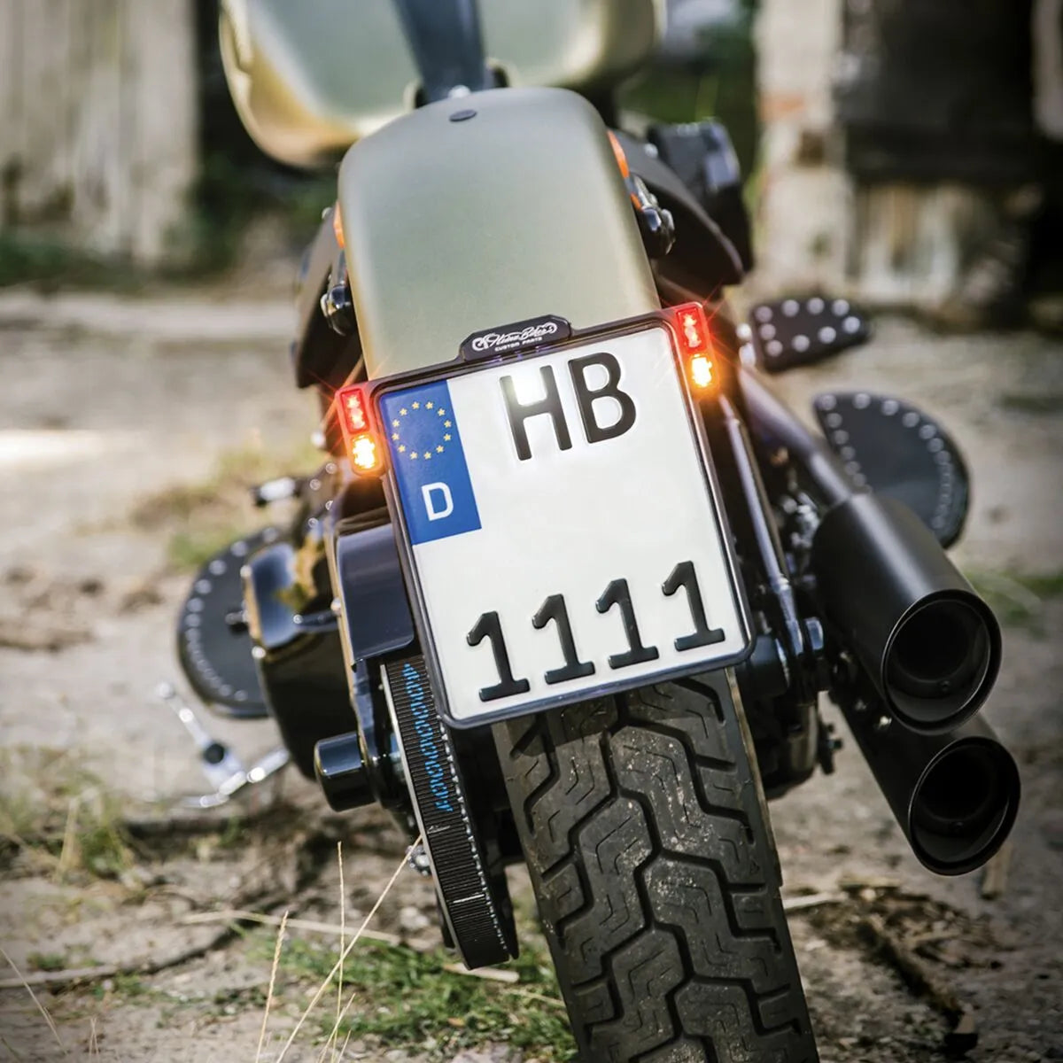 Heinz Bikes All-in-one 2.0 License Plate Holder W/ Led Lights