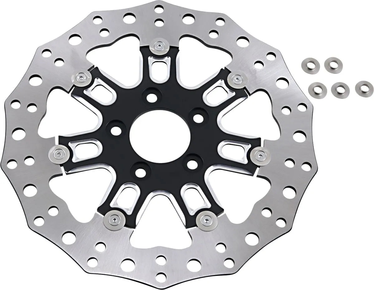Arlen Ness zweiteilige schwimmend gelagerte Bremsscheibe - 5-Loch-Nabenmontage