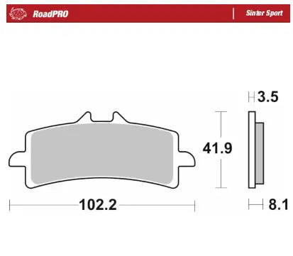 Moto-Master RoadPro Sinter Sport Front Brake Pads