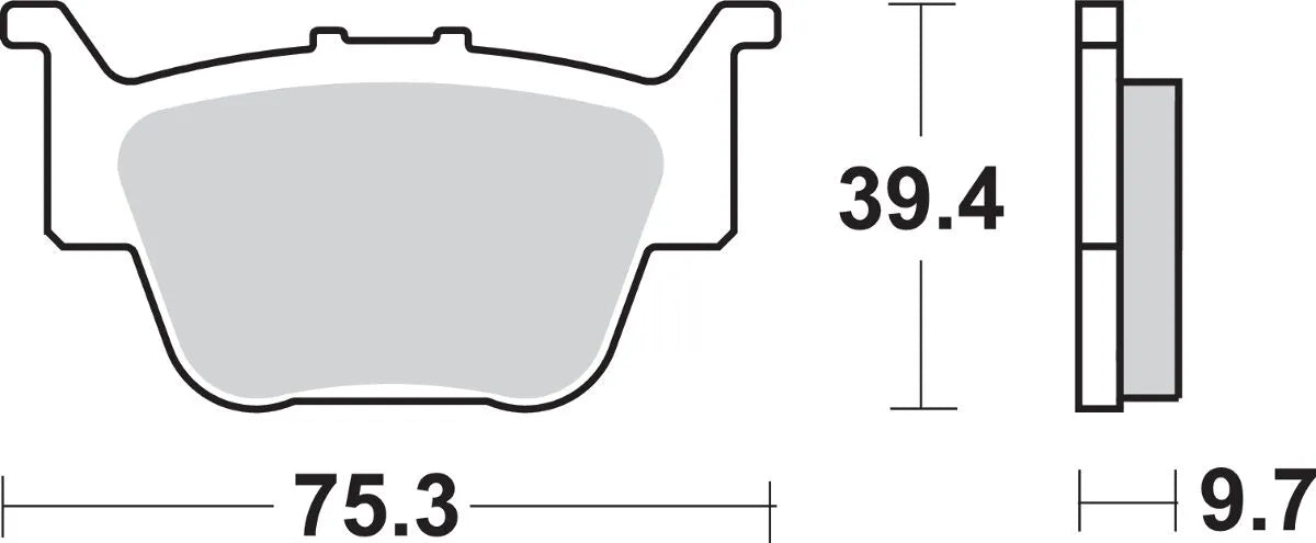 SBS Si Offroad Sinter Bremsbeläge - Hinten