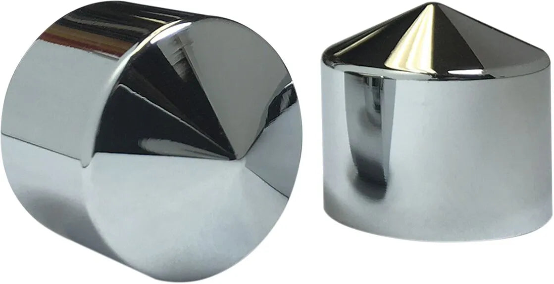 Ciro Peaked Chrome Rocker Box Bolt Caps for Twin Cam Engines