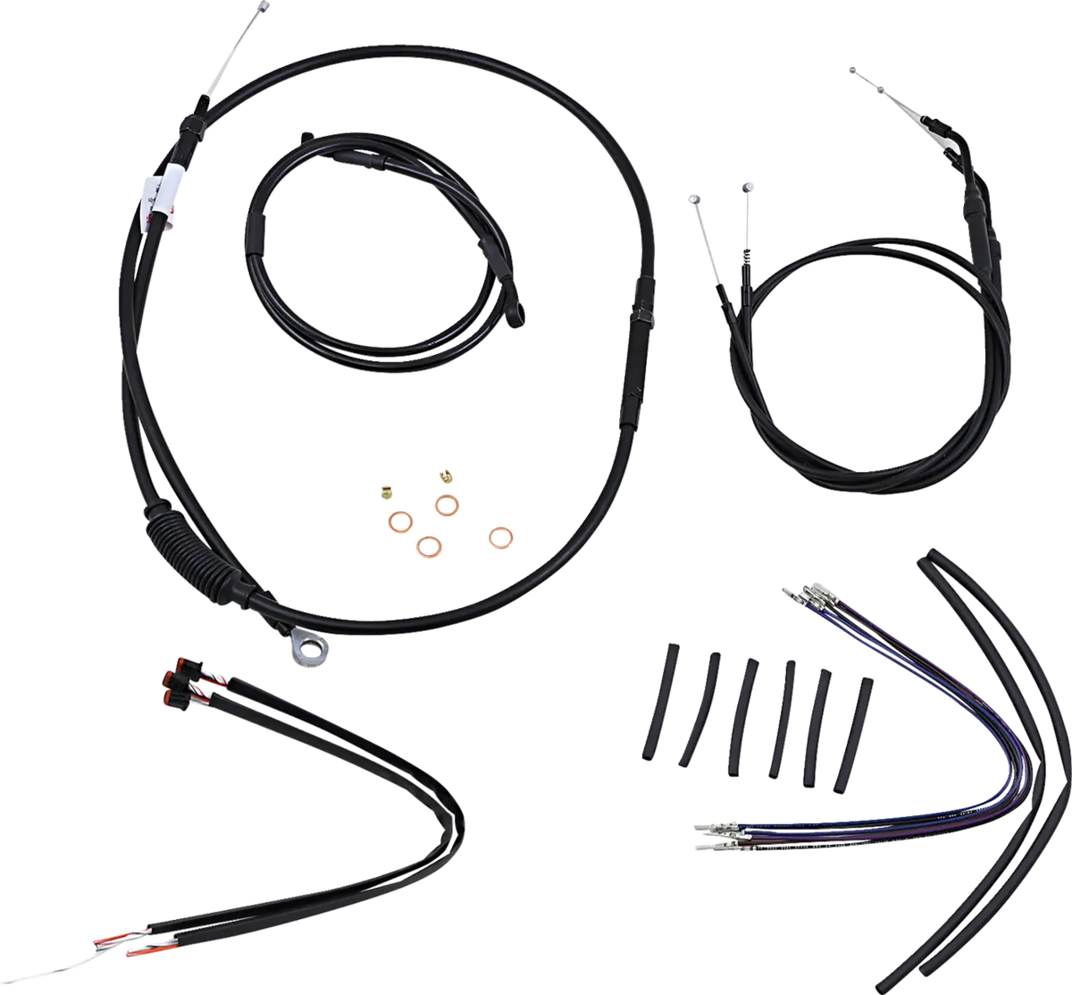 Burly Brand Jail Bar Cable Kit 14" for Harley Davidson Sportster